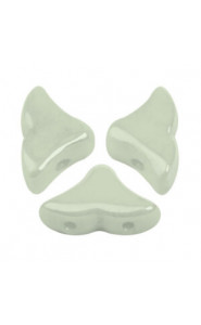 Les perles par Puca® Hélios beads Opaque light green ceramic look 03000/14457